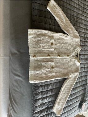 Elegant and Classy Textured Button-Up Cardigan